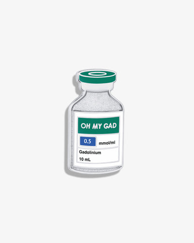 Oh My Gad (MRI Contrast Dye) Lapel Pin
